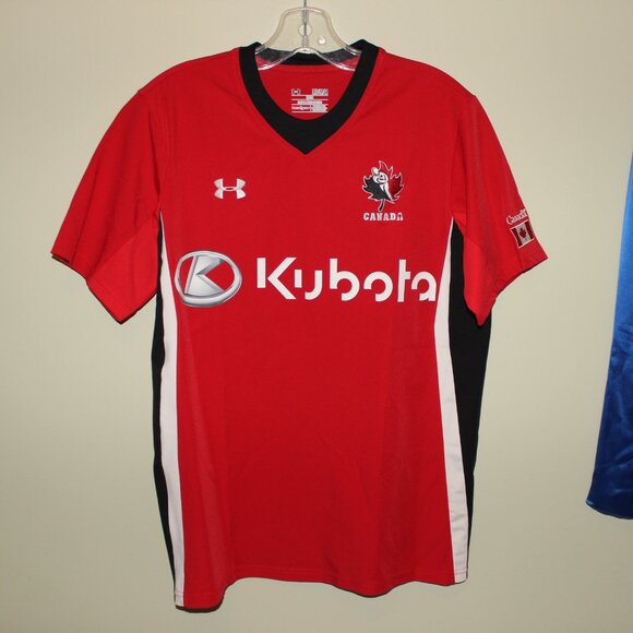 3/$188- Team Canada 2016 Rugby Union Under Armour Heatgear jersey shirt Kubota - Picture 3 of 8